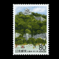 丸亀城切手