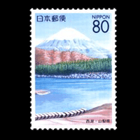 富士五湖切手