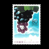 富士山と宝飾の山梨切手